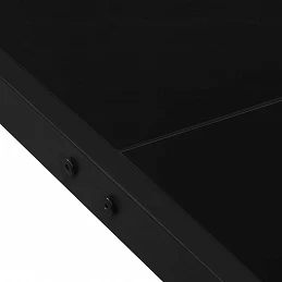 Acquista Tavolo da Giardino 130x130x72 cm Nero in Acciaio e Vetro con riferimento GHV-313099 della ditta 