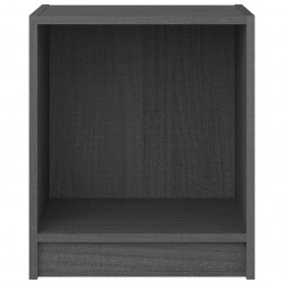 Acquista Comodini 2 pz Grigi 35,5x33,5x41,5 cm in Legno Massello di Pino con riferimento GHV-809924 della ditta 