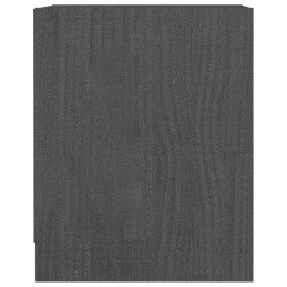 Acquista Comodini 2 pz Grigi 35,5x33,5x41,5 cm in Legno Massello di Pino con riferimento GHV-809924 della ditta 