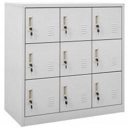 Acquista Armadietti con Chiave 5 pz Grigio Chiaro 90x45x92,5 cm Acciaio con riferimento GHV-3095243 della ditta 