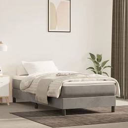 Acquista Giroletto a Molle Grigio Chiaro 100x200 cm in Velluto con riferimento GHV-3120754 della ditta 