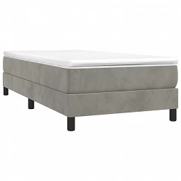 Acquista Giroletto a Molle Grigio Chiaro 100x200 cm in Velluto con riferimento GHV-3120754 della ditta 