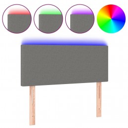 Acquista Testiera a LED Grigio Scuro 80x5x78/88 cm in Tessuto con riferimento GHV-3121307 della ditta 