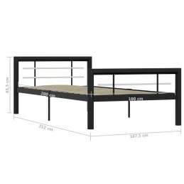 Acquista Giroletto Nero e Bianco in Metallo 90x200 cm con riferimento GHV-284550 della ditta 