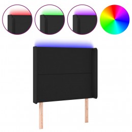 Acquista Testiera a LED Nera 103x16x118/128 cm in Similpelle con riferimento GHV-3123852 della ditta 