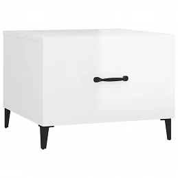Acquista Tavolino Salotto con Gambe in Metallo Bianco Lucido 50x50x40cm con riferimento GHV-812738 della ditta 