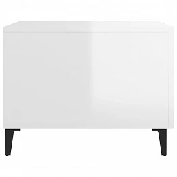 Acquista Tavolino Salotto con Gambe in Metallo Bianco Lucido 50x50x40cm con riferimento GHV-812738 della ditta 