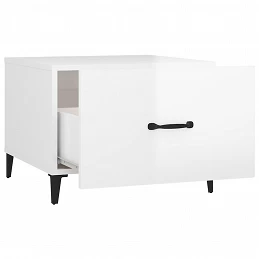Acquista Tavolino Salotto con Gambe in Metallo Bianco Lucido 50x50x40cm con riferimento GHV-812738 della ditta 