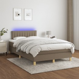 Acquista Letto a Molle con Materasso e LED Tortora 120x200cm in Tessuto con riferimento GHV-3133865 della ditta 