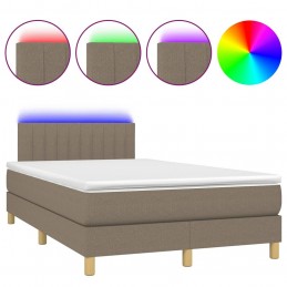 Acquista Letto a Molle con Materasso e LED Tortora 120x200cm in Tessuto con riferimento GHV-3133865 della ditta 