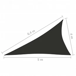 Acquista Parasole a Vela Oxford Triangolare 4x5x6,4 m Antracite con riferimento GHV-135129 della ditta 