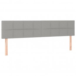 Acquista Testiera a LED Grigio Chiaro 160x5x78/88 cm in Tessuto con riferimento GHV-3121618 della ditta 