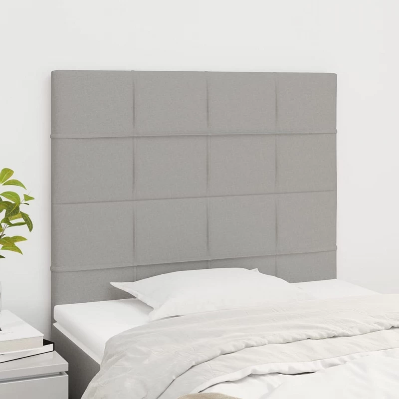 Acquista Testiera 2 pz Grigio Chiaro 80x5x78/88 cm in Tessuto con riferimento GHV-3116306 della ditta 