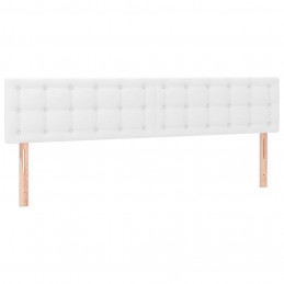 Acquista Testiera Bianca a LED 200x5x78/88 cm in Similpelle con riferimento GHV-3121721 della ditta 