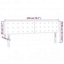 Acquista Testiera Bianca a LED 200x5x78/88 cm in Similpelle con riferimento GHV-3121721 della ditta 