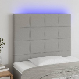 Acquista Testiera a LED Grigio Chiaro 80x5x118/128 cm in Tessuto con riferimento GHV-3122398 della ditta 
