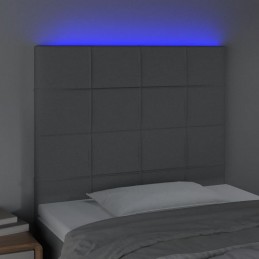 Acquista Testiera a LED Grigio Chiaro 80x5x118/128 cm in Tessuto con riferimento GHV-3122398 della ditta 