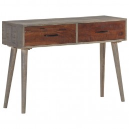 Acquista Tavolo Consolle Grigio 110x35x75 cm in Massello di Mango Grezzo con riferimento GHV-321807 della ditta 