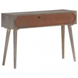 Acquista Tavolo Consolle Grigio 110x35x75 cm in Massello di Mango Grezzo con riferimento GHV-321807 della ditta 