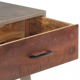 Acquista Tavolo Consolle Grigio 110x35x75 cm in Massello di Mango Grezzo con riferimento GHV-321807 della ditta 