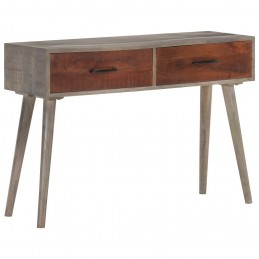 Acquista Tavolo Consolle Grigio 110x35x75 cm in Massello di Mango Grezzo con riferimento GHV-321807 della ditta 