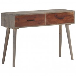 Acquista Tavolo Consolle Grigio 110x35x75 cm in Massello di Mango Grezzo con riferimento GHV-321807 della ditta 