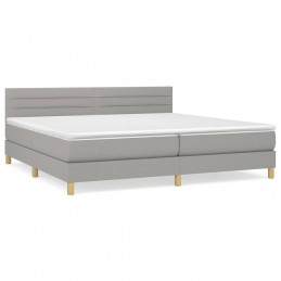 Acquista Giroletto a Molle con Materasso Grigio Chiaro 200x200cm Tessuto con riferimento GHV-3140721 della ditta 