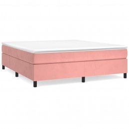 Acquista Giroletto a Molle con Materasso Rosa 180x200 cm in Velluto con riferimento GHV-3144698 della ditta 