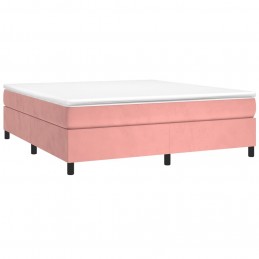Acquista Giroletto a Molle con Materasso Rosa 180x200 cm in Velluto con riferimento GHV-3144698 della ditta 