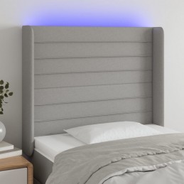 Acquista Testiera a LED Grigio Chiaro 103x16x118/128 cm in Tessuto con riferimento GHV-3124178 della ditta 