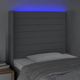 Acquista Testiera a LED Grigio Chiaro 103x16x118/128 cm in Tessuto con riferimento GHV-3124178 della ditta 