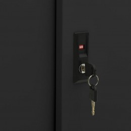 Acquista Armadio per Ufficio Anta Scorrevole Nero 90x40x90cm Acciaio con riferimento GHV-335952 della ditta 