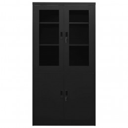 Acquista Armadio per Ufficio Nero 90x40x180 cm in Acciaio con riferimento GHV-335948 della ditta 