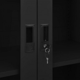 Acquista Armadio per Ufficio Nero 90x40x180 cm in Acciaio con riferimento GHV-335948 della ditta 