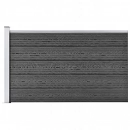 Acquista Pannello di Recinzione in WPC 175x105 cm Nero con riferimento GHV-148976 della ditta 