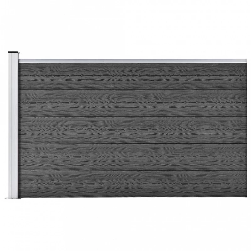 Acquista Pannello di Recinzione in WPC 175x105 cm Nero con riferimento GHV-148976 della ditta 