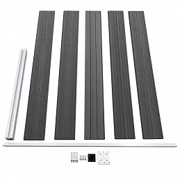 Acquista Pannello di Recinzione in WPC 175x105 cm Nero con riferimento GHV-148976 della ditta 