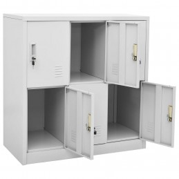 Acquista Armadietti con Chiave 2 pz Grigio Chiaro 90x45x92,5 cm Acciaio con riferimento GHV-3095231 della ditta 