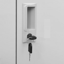 Acquista Armadietti con Chiave 2 pz Grigio Chiaro 90x45x92,5 cm Acciaio con riferimento GHV-3095231 della ditta 