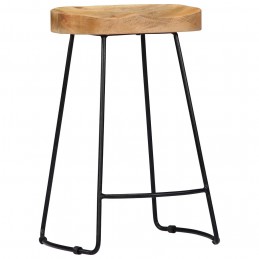 Acquista Sgabelli da Bar Gavin 2 pz in Legno Massello di Mango con riferimento GHV-247837 della ditta 