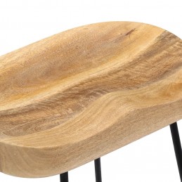 Acquista Sgabelli da Bar Gavin 2 pz in Legno Massello di Mango con riferimento GHV-247837 della ditta 