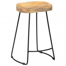 Acquista Sgabelli da Bar Gavin 2 pz in Legno Massello di Mango con riferimento GHV-247837 della ditta 