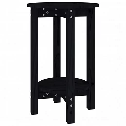 Acquista Tavolino da Salotto Nero Ø 40x60 cm in Legno Massello di Pino con riferimento GHV-822361 della ditta 