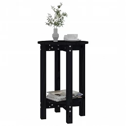 Acquista Tavolino da Salotto Nero Ø 40x60 cm in Legno Massello di Pino con riferimento GHV-822361 della ditta 
