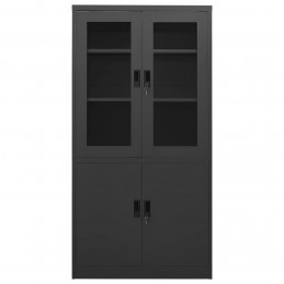 Acquista Armadio per Ufficio Antracite 90x40x180 cm in Acciaio con riferimento GHV-335949 della ditta 