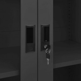 Acquista Armadio per Ufficio Antracite 90x40x180 cm in Acciaio con riferimento GHV-335949 della ditta 