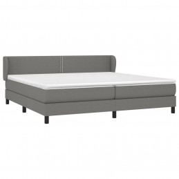 Acquista Giroletto a Molle con Materasso Grigio Scuro 200x200 cm Tessuto con riferimento GHV-3126190 della ditta 