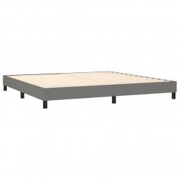 Acquista Giroletto a Molle con Materasso Grigio Scuro 200x200 cm Tessuto con riferimento GHV-3126190 della ditta 