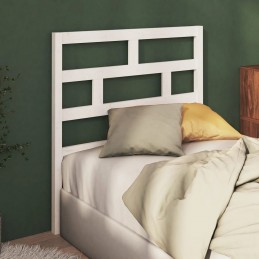 Acquista Testiera per Letto Bianca 96x4x100 cm in Legno Massello di Pino con riferimento GHV-814175 della ditta 