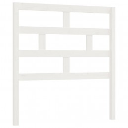 Acquista Testiera per Letto Bianca 96x4x100 cm in Legno Massello di Pino con riferimento GHV-814175 della ditta 